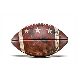 Ballon de football américain vintage en cuir personnalisé de haute qualité, logo personnalisable, Harsons Industries MH-005321, vente en gros - Product Image 5