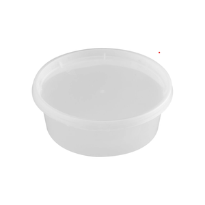 กล่องใส่อาหารแบบหนา ProTakeOut ขนาด 9 ออนซ์ พร้อมฝาปิด (4.63x1.69 นิ้ว) 240 ชุด (24/20) ใช้กับไมโครเวฟและช่องแช่แข็งได้ ทนทาน - Product Image 2