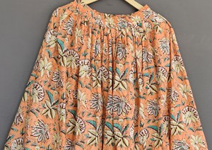 กระโปรงชายหาดยาวพิมพ์ลายสำหรับผู้หญิงผ้าคอตตอนระบายอากาศได้พร้อมรอบเอวธรรมชาติสำหรับกิจกรรมกลางแจ้งเทศกาลฤดูร้อน - Product Image 2