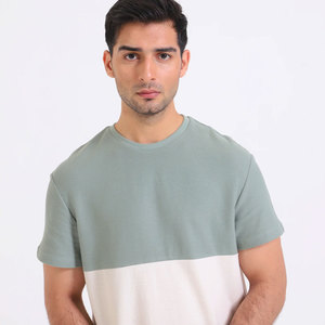 Buena calidad 100% algodón Color personalizado secado rápido sobre tamaño camisetas hombres algodón transpirable fibra de bambú para la venta hombres camisetas - Product Image 4