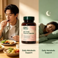 Capsules d'équilibre de l'acide urique OEM en gros pour la relaxation musculaire et le confort articulaire, marque privée, approvisionnement en vrac direct usine
