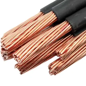 Hot seel pv industry bare round Insulated copper braid flexible wire enameled stranded Cooper Wire fact