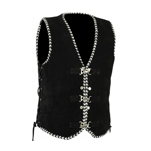 Chaleco de Cuero para Motociclistas, Ropa de Cuero Hecha a Medida para Clubes de Motociclistas y Grupos de Motociclistas, Chaleco de Club de Verano - Product Image 6