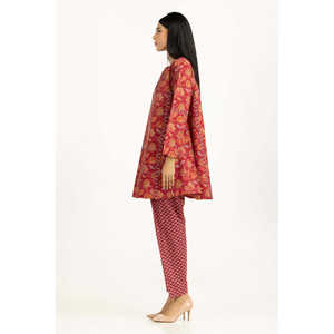 Conjunto Coordinado Bohemio Chic de Algodón y Viscosa IPST-55320 Primavera/Verano, Blusa de Manga Tres Cuartos con Tela de Chifón Estampada - Product Image 4