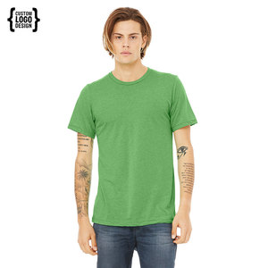 เสื้อยืดผู้ชายเสื้อยืดผู้ชายผ้าฝ้ายแขนสั้น CVC Heather ผู้ชายเสื้อยืดคอกลมลำลอง - Product Image 2