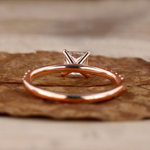 แหวนเพชรทรงปรินเซสคัท 2.0 กะรัต เพชรเพาะเลี้ยงในห้องปฏิบัติการ FVS แหวนเพชรประดับเพชรแบบ Pave สำหรับหมั้น แหวนแต่งงานเพชร ของขวัญวันครบรอบ - Product Image 2