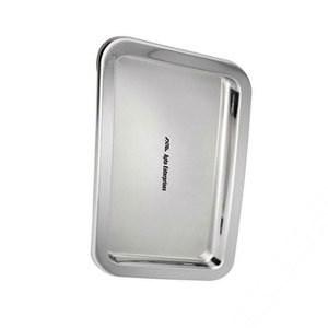 Plateau de service manuel en acier inoxydable 17 pouces, robuste, en métal poli, pour la maison, les restaurants, les hôtels, la restauration, durable - Product Image 6