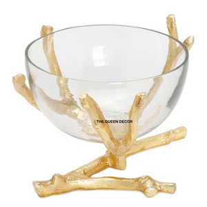 Bol décoratif rond en aluminium, finition brillante, idéal pour servir des fruits secs et des fleurs, accessoire de décoration pour la maison - Product Image 4