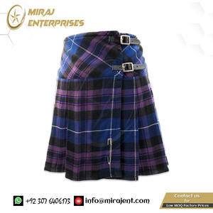 Jupes à carreaux hybrides robe pour femmes jeune fille Mini jupe Kilt écossais traditionnel Tartan Kilts écossais traditionnel - Product Image 4