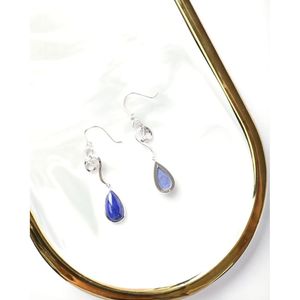 Boucles d'oreilles pendantes vintage plaquées or 18 carats avec perle et diamant en or rose - Product Image 1