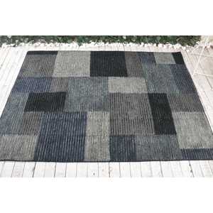 พรมวินเทจสไตล์ตุรกี ขนาด 4.6x6.6 ฟุต พรมสีดำขอบดำ - Product Image 4