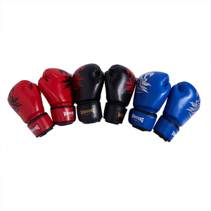Para Woosung 12oz Guantes de boxeo para niños Protectores de manos de cuero PU de alta calidad con logotipo personalizado para niños Entrenamiento MMA - Product Image 6