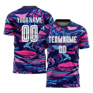 Conjunto de camiseta y pantalones cortos de fútbol sublimados personalizados OEM, uniforme de equipo transpirable de secado rápido para hombre - Product Image 3