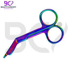 Tijeras Quirúrgicas de Acero Inoxidable Multicolor Arcoíris de 3.5 cm de Beauty Concept International, Instrumento Quirúrgico con Certificación CE - Product Image 3