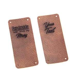 Étiquettes OEM en cuir véritable à Grain riche fabriquées en usine - Product Image 2