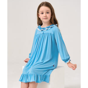 Camisón Largo de Bambú Viscosa Sostenible para Mujer, Talla Única, Ropa de Dormir ODM con Cintura Elástica y Cierre con Cordón - Product Image 5