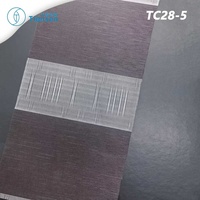 Stores enrouleurs zébrés pour salle de bain, 100 % polyester, voile résistant à l'humidité, commande manuelle à chaîne pour environnement humide