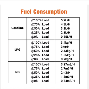 เครื่องกำเนิดไฟฟ้าแบบพกพาอินเวอร์เตอร์ดิจิตอล 10500 วัตต์ ระบบไฮบริด รองรับการใช้งานสามเชื้อเพลิง (แก๊ส/LPG/NG) ใช้งานได้นาน 8 ชั่วโมงที่โหลด 50% ได้รับการรับรองมาตรฐาน ETL/CETL - Product Image 6