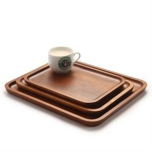 Plateau de service en bois massif fait à la main avec finition en détresse et poignées solides pour les repas de tous les jours et la décoration intérieure - Product Image 6