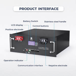 Batterie au lithium-ion 48V 200AH-300AH 10KWH, cellule de qualité A, sortie CA pour système solaire 2.5KWH-15KWH, maison entière - Product Image 4
