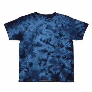 Camiseta de microfibra de algodón 100% de alta calidad de talla grande para hombre, tela tejida bordada y estampada con tinte de corbata de cristal - Product Image 4