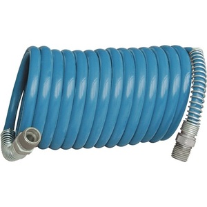 Ensemble de tuyaux et enrouleurs de jardin en spirale, flexibles, en plastique, longueur 5m, diamètre intérieur 10mm, diamètre extérieur 12mm, G 3/8 à EWO - Product Image 1