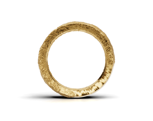 Unisex Eternity ban nhạc nhẫn với phòng thí nghiệm Grown Emerald cắt kim cương 9K 14k 18K vàng hiện đại <span class=keywords><strong>Pave</strong></span> kết cấu thiết kế vượt thời gian sang trọng - Product Image 5