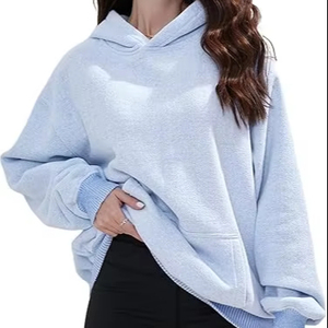 Sudaderas con capucha informales de invierno para hombre, Color sólido, 100% algodón, forro polar, ajuste Regular, secado rápido y transpirable, alta calidad - Product Image 1