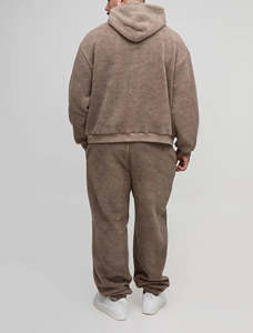 Trending <b>Men's</b> Custom Streetwear <b>Jogger</b> Sets Distressed Patchwork Embroidery <b>Work</b> Tracksuits for <b>Men</b> and Women - Product Image 3