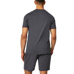 Ensemble de survêtement pour hommes, t-shirts à col rond et shorts, logo personnalisé, streetwear de haute qualité, vente en gros, poids lourd 220 GSM pour hommes - Product Image 4