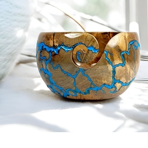 Export Quality Resin Yarn <b>Bowl</b> Large Resin Unique Design Crochet <b>Bowl</b> For Yarn Holder <b>Knitting</b> Crochet For Decoration - Product Image 1