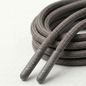 Cordón Impermeable con Logotipo Personalizado |   Cordones Trenzados 100% Poliéster con Puntas para Sudaderas, Pantalones, Bolsos, Zapatos y Textiles para el Hogar - Product Image 5