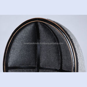 Chaise longue de salon, modèle n° 2311 Fabriqué en bois d'acajou, mousse épaisse et tissu doux, design moderne, prix économique - Product Image 3