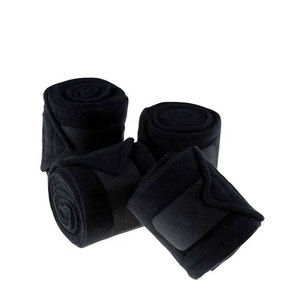Protège-genoux de protection Premium pour les mains et les jambes en polaire jaune sur mesure de haute qualité pour l'équitation - Product Image 4