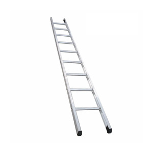 Escalera de acceso de pared alta de un solo poste, pies antideslizantes, diseño moderno, capacidad de carga de 150kg, bloqueo automático accionado por peso para - Product Image 3