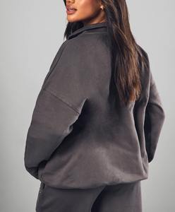 Sudadera de Mujer con Cuello Alto y Cierre de Cremallera, Súper Cómoda, Estilo Casual, Atractiva, con Hombros Caídos, Fabricante 2026 - Product Image 4