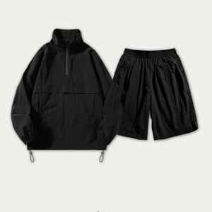 Ensemble d'été court Style unique Vestes coupe-vent et shorts pour hommes Short coupe-vent personnalisé Ensembles de survêtements - Product Image 4