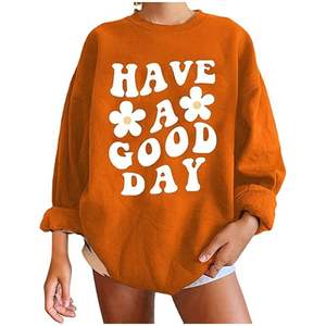 <b>Women's</b> New 2025 Oversized Fleece Pullover <b>Hoodie</b> Neck Solid Color Warm Loose Sweatshirt Front Logo <b>for</b> Yoga Top OEM Available - Product Image 4