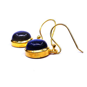 Wedding Wear 925 Sterling Silver <b>Gold</b> Plated Labradorite Gemstone Classic Hanging Ladies Wear <b>Earring</b> <b>Set</b> - Product Image 4