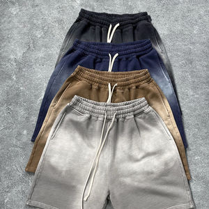 Pantalones cortos de chándal Vintage de alta calidad para hombre, 100% poliéster, verano, Terry francés, lavado ácido, estilo informal, ropa de calle informal - Product Image 2