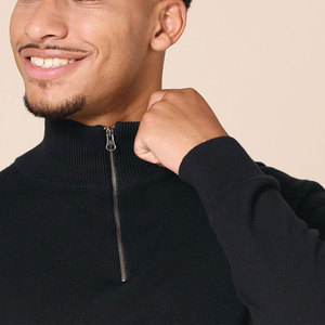 Dernière conception de haute qualité pull à fermeture éclair quart sur mesure à bas prix pull à fermeture éclair quart pour hommes - Product Image 6