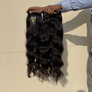 Fournisseurs de cheveux vierges bruts indiens de haute qualité, paquets de cheveux humains bouclés, fournisseurs de cheveux de temple Bodywave droits indiens de vison brut - Product Image 1