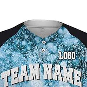 100% โพลีเอสเตอร์แบบกำหนดเองพิมพ์ลายเสื้อซอฟต์บอลระบายอากาศได้ดีโลโก้ที่กำหนดเองและชื่อทีม - Product Image 2