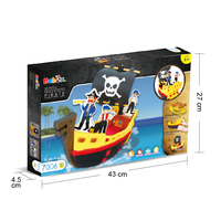 Kit de modèle de bateau pirate en mousse 3D, puzzle EVA non toxique, jouet éducatif pour enfants, cadeau