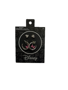 Disney Licensed Alloy <b>Silver</b> Plated <b>Stud</b> Earrings for Children's-6-Pair Mickey & Minnie Cartoon Design Gift Set - Product Image 3