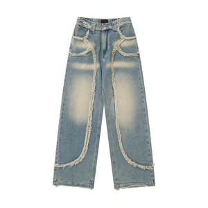 Manufacturer Denim Baggy <b>Jeans</b> Heavy Craft <b>Jeans</b> Men Relaxed Flared <b>Jeans</b> - Product Image 1