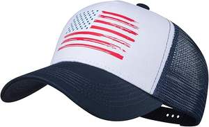 หมวกแก๊ปตาข่ายโพลีเอสเตอร์ 100% ปรับขนาดได้ สำหรับพิมพ์ลายแบบซับลิเมชั่น พร้อมพิมพ์นูน สำหรับผู้ใหญ่ แบบยูนิเซ็กซ์ - Product Image 2