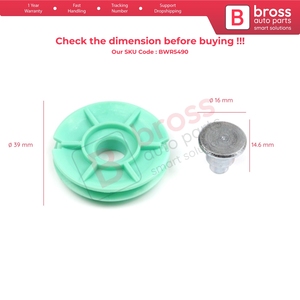 Rueda de Esquina para Regulador de Ventana Delantera BWR5490 para Trafic, Vivaro MK2, Ducato, Boxer, Jumper, Relay MK2 MK3 7700311818 - Product Image 5
