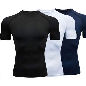 เสื้อยืดออกกำลังกายผู้ชาย ผ้าคอตตอนผสมสแปนเด็กซ์ ยืดหยุ่น ระบายอากาศ กระชับกล้ามเนื้อ แขนสั้น - Product Image 5