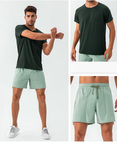 Séchage rapide hommes sport Gym Shorts course entraînement taille haute élastique lâche blanc logo personnalisé Gym Shorts pour MenDDP expédition - Product Image 2